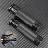 Motorcycle black handlebar grips - aluminum - for Harley VRSC XL XR Dyna Softail / 96-07 Touring - 25mm