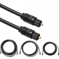 Toslink - digital audio / optic fiber cable - 1m - 2m - 3m - 5m - 10mCables