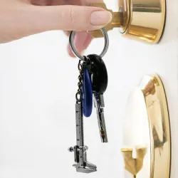 Keychain with mini vernier calliperKeyrings