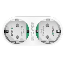 BW-SHP7 -16A 3680W - wall socket - dual EU plug - WiFi - timer - remote control - Alexa - GoogleSwitches