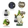 Decorative garden dwarf - with lamp - resin statue - solar - LEDSolar lighting