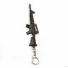 Metal keychain with a gun - 12cm