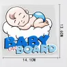 Baby On Board - sleeping baby - car sticker