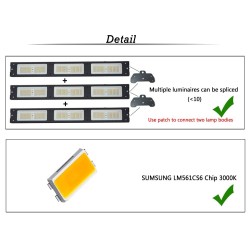 Plant grow lamp - LED light - Samsung LM561C Cree 660nm chip - 73W / 150WGrow Lights