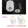 LED ceiling light - rotatable - dimmable - COB - CREE chip - 9W / 12W / 15W / 18W / 20W / 24W