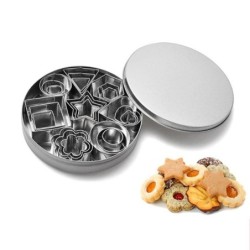 Geometric shaped cookie cutter - square / heart / triangle - stainless steelBakeware