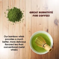 Japanese matcha tea set - bamboo whisk - scoop - tea spoon - 3 pieces
