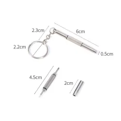 3 in 1 screwdriver keychain - mini screwdriver set - 2 piecesKeyrings