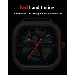 Skeleton Design - Black Technology - automatic men's watch - waterproof