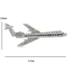 Sparkling big airbus / airplane - elegant broochBrooches