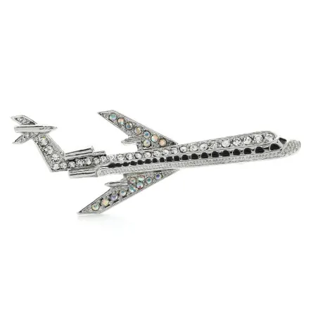 Sparkling big airbus / airplane - elegant broochBrooches