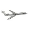 Sparkling big airbus / airplane - elegant broochBrooches