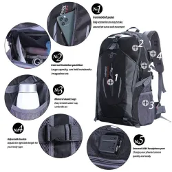 Waterproof nylon backpack - climbing / hiking / travel bag - unisexBackpacks