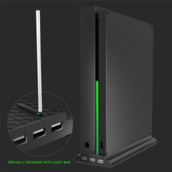 OIVO - vertical stand - holder - external cooler fan - 3 USB ports - for Xbox One X game consoleXbox One