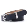 Luxurious leather belt - with alloy buckleBelts