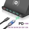 Multi USB - wireless fast charger - ISO / type-C / micro - QC3.0 - 60W