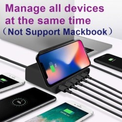 Multi USB - wireless fast charger - ISO / type-C / micro - QC3.0 - 60W