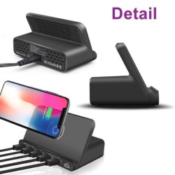 Multi USB - wireless fast charger - ISO / type-C / micro - QC3.0 - 60W