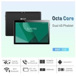 4G LTE-nettbrett - 10,1 tommer - 2 GB RAM - 32 GB ROM - Android 9 - Octa Core - Google Play - GPS - Bluetooth - WiFi - kamera