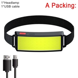 Professional headlamp - mini flashlight - rechargeable - COB - LED - USBTorches