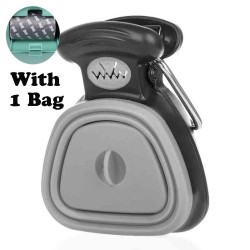 Portable pooper scooper - cleaner - foldable - for pets - set with bagsCare