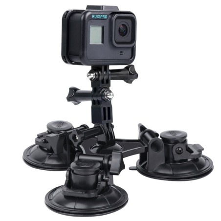 Car window suction cup - 1/4" tripod - adapter - mount for GoPro / SJCAM Xiaomi Yi 4K