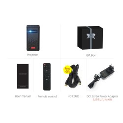 BYINTEK P20 M - Pico Smart - mini portable projector - screenless TV - Android - Wifi - LED - DLP - 4K - 1080PProjectors