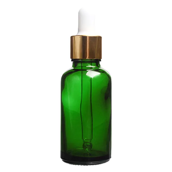 Tom glassflaske - parfymebeholder - med dropper