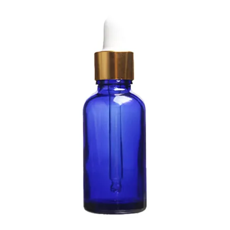 Tom glassflaske - parfymebeholder - med dropper
