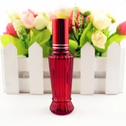 Colorful square glass bottle - with atomizer - refillable - for perfume - 15mlPerfumes