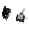 Car SPST toggle rocker switch with LED - 12V 20A - carbon coverSwitches