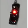 Car SPST toggle rocker switch with LED - 12V 20A - carbon coverSwitches