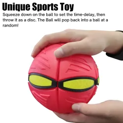 Flat flower shape - disc ball - flying UFO - with LED - throwing toyToys