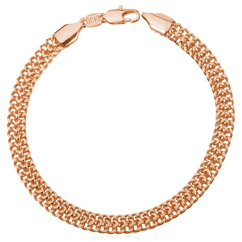 Trendy wide mesh bracelet - punk style - stainless steelBracelets