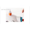 Mini sewing machine - portable - foot pedal / hand table / threads - with lightTextile