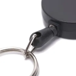 Mini telescopic keychain - retractable pull rope - with carabiner - 5 piecesKeyrings
