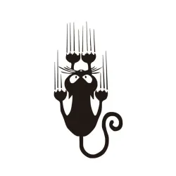 Vindusbilklistremerke - refleks - klatrekatt