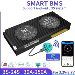 BMS Lifepo4 4S smart battery - with balancer - Bluetooth / Android / IOS - 12V - 72V - 30A - 200ABattery