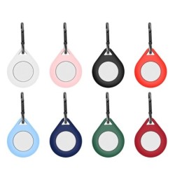 Silikonbeskyttelsesdeksel - for AirTags / Bluetooth tracker - med karabinkrok