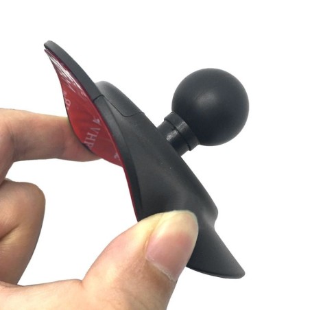 Car dashboard suction cup - round plate - with adhesive tape - mount for GoPro / GPS / SmartphonesMounts