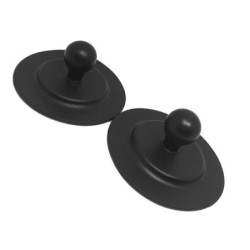 Car dashboard suction cup - round plate - with adhesive tape - mount for GoPro / GPS / SmartphonesMounts