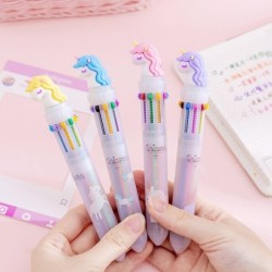 Multi coloured gel pen - with flamingo - 10 ink colorsPens & Pencils