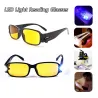 Lesebriller - gule nattsynslinser - med LED-lys
