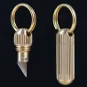 Keychain with mini knife - stainless steelKeyrings