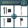 Solar string light - LED - with sticks - waterproof - mushrooms shapedSolar lighting