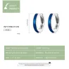 Blue hoop earrings - 925 sterling silverEarrings