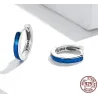 Blue hoop earrings - 925 sterling silverEarrings