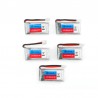 Everyine E011 - 3,7V - 260MAH - 30C batteri / USB-lader - 5 stk.