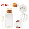 Mini glassflasker med kork - hengende bryllup dekorasjon - 25ml