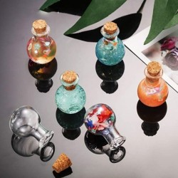 Mini glass bottles - with cork lid - for perfumes - wedding decorations - 10 piecesPerfumes